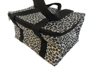 LEOPARD ANIMAL PRINT INSULATED COOL WARM REUSABLE LUNCH BAG WATERPROOF UKSELLER