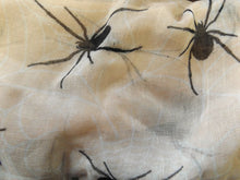Load image into Gallery viewer, OFF-WHITE BEIGE SPIDER PRINT LADIES SCARF SHAWL SOFT FEEL 160cmx100cm UKSELLER
