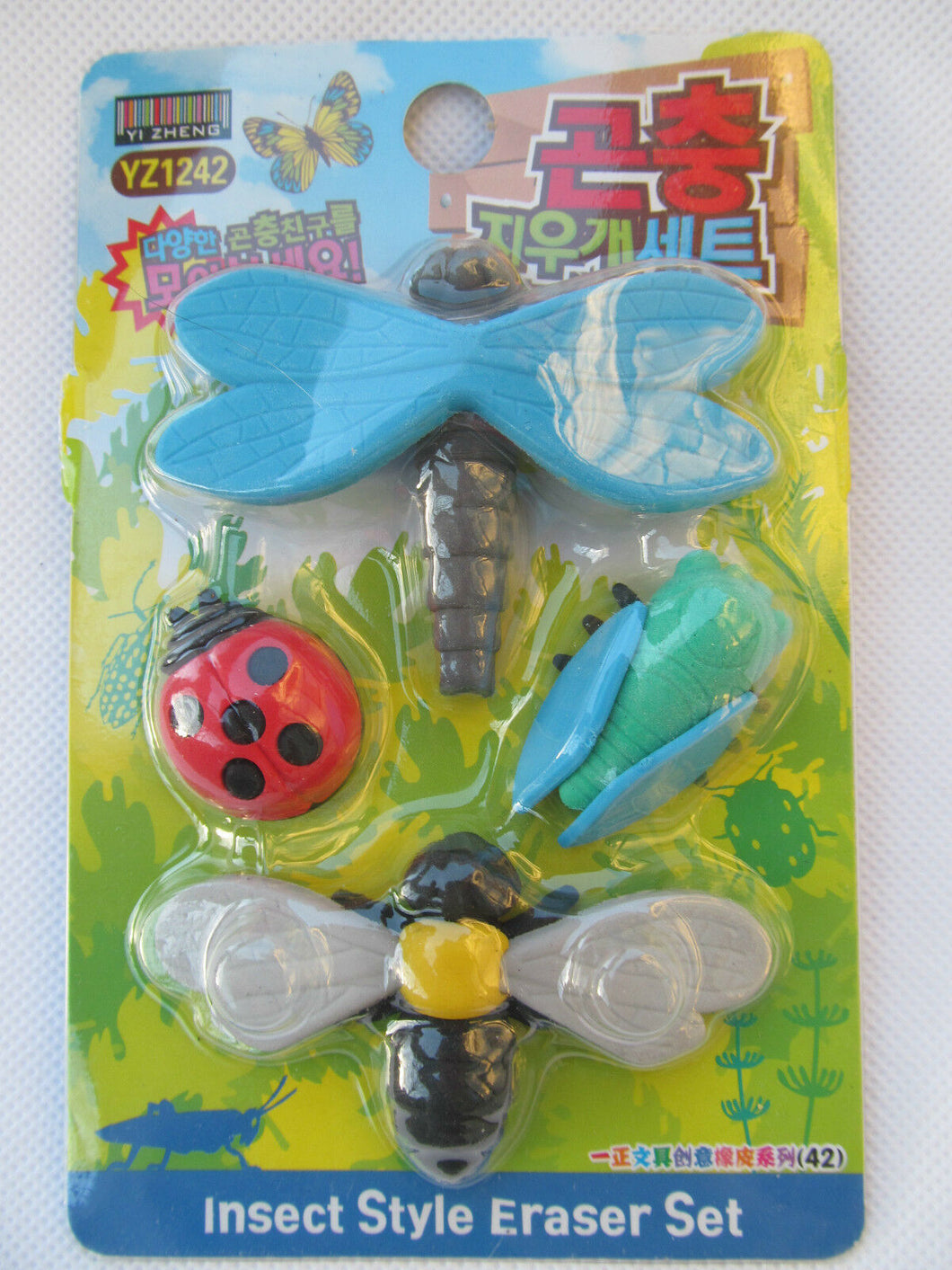4x INSECT LADYBIRD BUGS KAWAII JAPANESE STYLE NOVELTY ERASERS RUBBERS UK SELLER