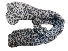 Load image into Gallery viewer, OFF-WHITE &amp; BLACK &quot;U&quot; PRINT FASHION LADIES SCARF SARONG 170cm x 60cm UK SELLER
