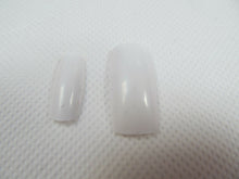 Load image into Gallery viewer, 100 x WHITE, CLEAR or OPAQUE FALSE FAKE ACRYLIC FRENCH FULL COVER NAILS MAKEUP
