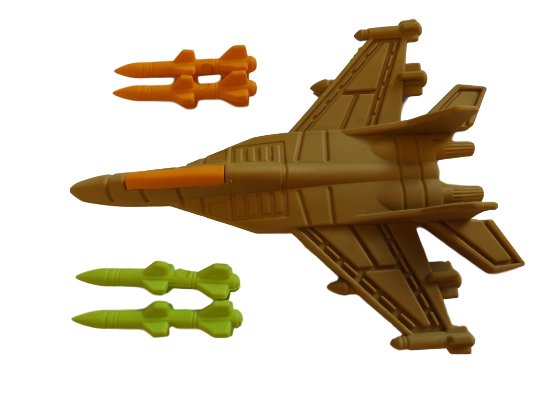 NOVELTY PUZZLE MILITARY BOYS WAR FIGHTER JET PLANE MISSILES RUBBER ERASERS UK