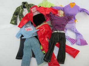 12" DOLL'S SIZED DRESS CLOTHING JEANS & TOP BLOUSE SHIRT OUTFIT UKSELL FREE P&P