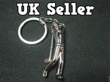 Load image into Gallery viewer, GOLFING PROFESSIONAL SPORTS GOLF PLAYER SILVER METAL KEYRING GIFT IDEA UK SELLER
