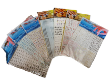 Load image into Gallery viewer, 5x large sheets of nail art water transfer various designs approx 600+ stickers
