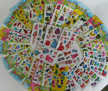 Load image into Gallery viewer, 25x KIDS 3D PUFFY REUSABLE STICKERS CARS INSECTS ANIMALS FASHION DINOSAUR BIRDS
