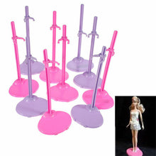 Load image into Gallery viewer, 2x DOLL&#39;S SIZE STAND DISPLAY PROP PLASTIC MANNEQUIN HOLDER FOR 10&quot;-14&quot; DOLLS
