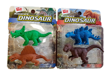 Load image into Gallery viewer, SET OF 2 NOVELTY DINOSAUR T-REX PREHISTORIC ERASERS UK SELLER FREE UK P&amp;P
