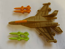 Load image into Gallery viewer, NOVELTY PUZZLE MILITARY BOYS WAR FIGHTER JET PLANE MISSILES RUBBER ERASERS UK
