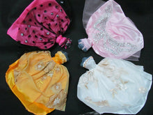 Load image into Gallery viewer, 3x DOLL&#39;S SIZED CLOTHING BALL GOWNS WEDDING DRESSES &amp; 3 PAIRS SHOES FREE UK P&amp;P
