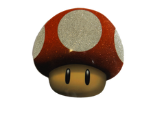 Load image into Gallery viewer, MARIO RED POWER-UP MUSHROOM IRON ON SMOOTH HEAT TRANSFER PATCH FOR CLOTHES BAGS
