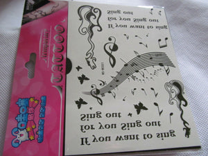 5x mixed sheets (50+ tattoos) quality arty girls boys temporary tattoos UKSeller