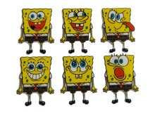 Load image into Gallery viewer, SPONGEBOB SQUARE PANTS CARTOON IRON ON SMOOTH HEAT TRANSFER PATCH 4 CLOTHES BAGS
