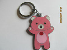 Load image into Gallery viewer, 1x CUTE ANIMATED TEDDY BEARS 4 COLOURS ENAMEL KEYRING HANDBAG CHARM GIFT IDEA
