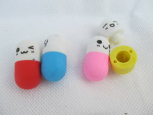 Load image into Gallery viewer, SET OF 4 NOVELTY IWAKO STYLE PILLS TABLET MEDICINE PUZZLE RUBBER ERASERS UK SELL
