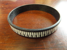 Load image into Gallery viewer, Adult Unisex Fashion Black White Musical Piano Silicone Rubber Wrist Band UKSell
