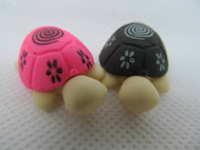 Load image into Gallery viewer, 2x SMALL TURTLE TORTOISE KAWAII JAPANESE STYLE NOVELTY ERASERS RUBBER UK SELLER
