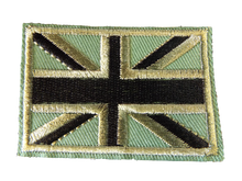Load image into Gallery viewer, KHAKI UNION JACK BRITISH PATRIOTIC FLAG ARMY IRON SEW ON JEANS CLOTHES TSHIRT UK
