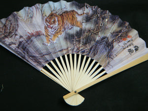 CHINESE GEISHA FANCY DRESS COSTUME WHITE PAPER & WOOD FANS WEDDINGS PARTIES GIFT