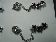 Load image into Gallery viewer, UNIQUE PAIR MULTI 2 HOLE PUNK GOTH PIERCED EARRINGS SHOOTING STARS DIAMONTE UK
