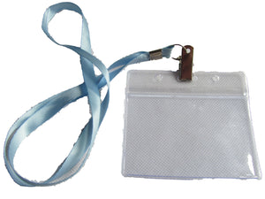 90mmx60mm PVC PLASTIC POCKET WALLET ID PASS BADGE CARD HOLDER LANYARD UKSELLER