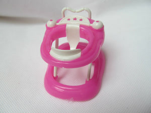 PINK SMALL DOLL SIZED BABY'S ACTIVITY CENTRE STROLLER UK SELLER FREE P&P