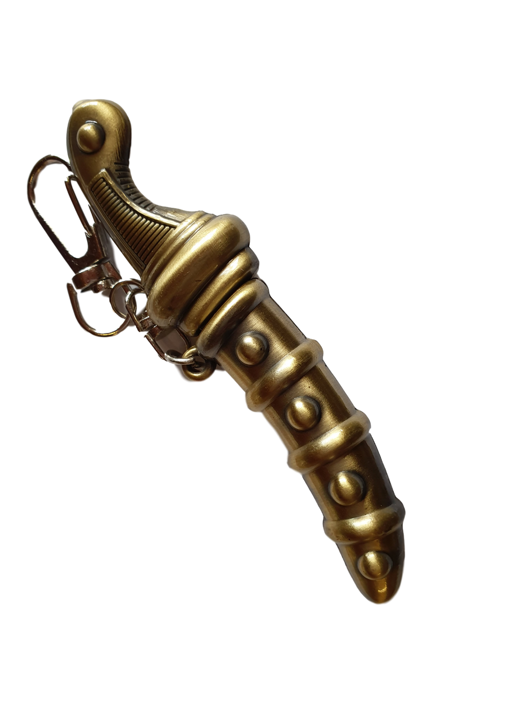 COLLECTOR'S METAL REPLICA JAPANESE ANIME ONE PIECE DAGGER & CASE SINBAD KEYRING