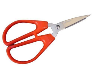 Quality Home, Office, Kitchen, Clothing, 17cm Length red Large Handle Stainless Steel Scissors - by Fat-catz-copy-catz