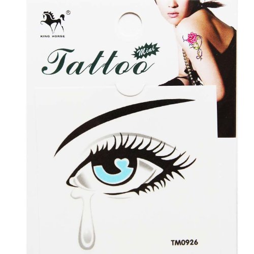 GGSELL King Horse Waterproof and sweat of the body painted tattoo sticker watery eyes personalized stickers