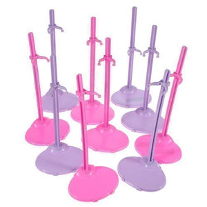 Fat-catz-copy-catz Girls 1x Pink Dolls Toy Stand Support Prop Up Mannequin Model Display Holder