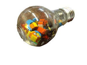 Fat-catz-copy-catz One Box of 30+ Mini novelty 3D erasers (randomly selected) inside a plastic LightBulb