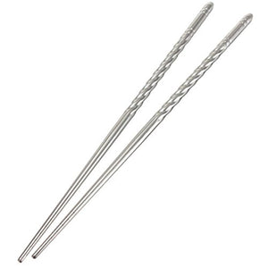5 Pairs of Stainless Steel Chopsticks