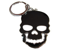 Load image into Gallery viewer, Fat-catz-copy-catz Large Scary Enamel Skull unisex keyring handbag charm gift idea 3 colours

