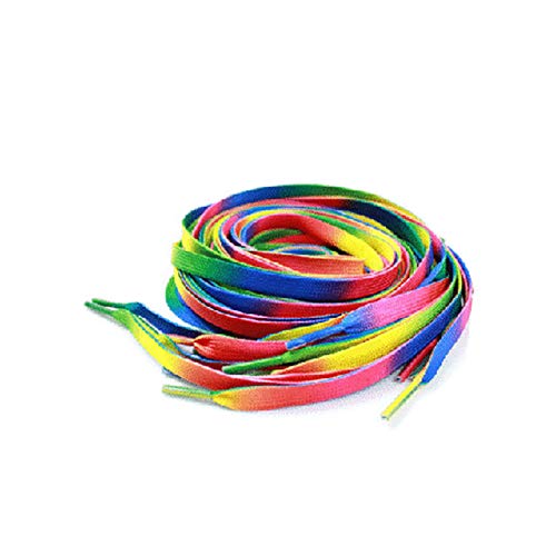 1 Pair Rainbow Canvas Shoelace