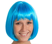 Load image into Gallery viewer, Fancy Dress Bob-Style Neon Party Wig Adults Neon green
