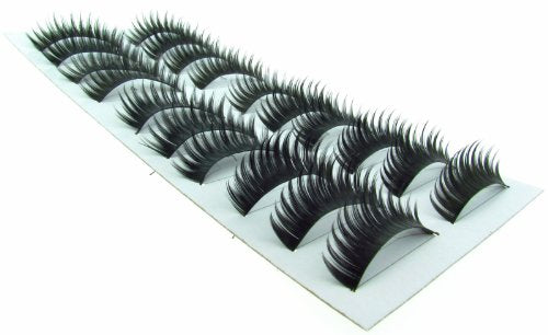 BB Accessories Box of 10 Pairs of Strip Eyelash Extensions - Glamour - Graduated