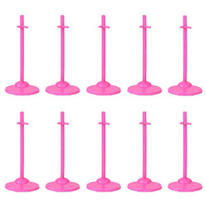 Fat-catz-copy-catz 10pcs Adjustable Stand Support Prop Up Mannequin Model Display Holders for All 11" Dolls Toy