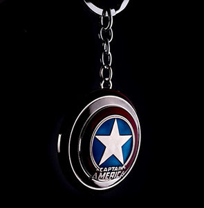 Marvel Comics Captain America Shield The Avengers Movie Pewter Keychain