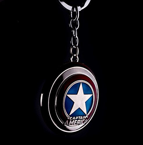 Marvel Comics Captain America Shield The Avengers Movie Pewter Keychain
