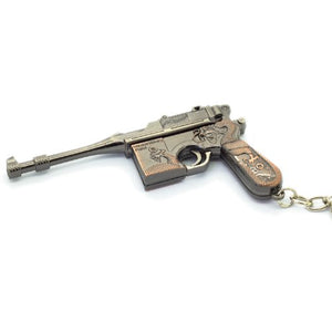Mauser Military Pistol Gun Metal Model Keyring Keychain Pendant