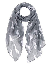 Load image into Gallery viewer, Fat-catz-copy-catz Dachshund Dogs Print Scarf - Large Size - All Seasons Scarf - Small Sausage Dog - Soft Ladies Shawl, Wrap, Sarong
