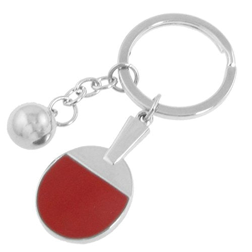 SunnyGod Life Essential Daily Gadgets Sports Keyfob Accessories Tennis Racket Keychain Table Tennis Bat Pendant Badminton Ball Keyrings (Color : D)