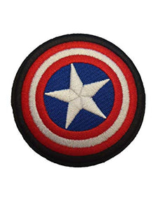 Fat-catz-copy-catz Captain America Shield Iron on Sew on Patch Badge Fancy Dress For T-shirts Bags
