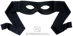 One Size Black Bandits Eye Mask Eyemask Zorro Style Fancy Dress by Home & Leisure Online