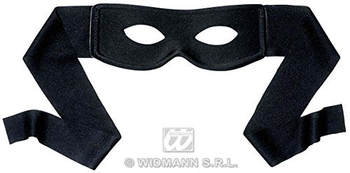 One Size Black Bandits Eye Mask Eyemask Zorro Style Fancy Dress by Home & Leisure Online