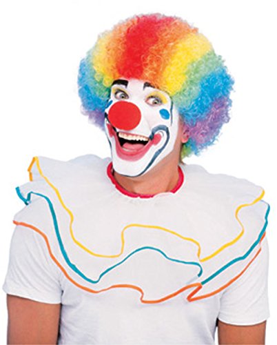Rainbow Clown Funny Colorful Afro Halloween Costume Wig