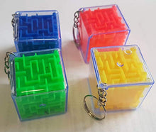 Load image into Gallery viewer, Fat-catz-copy-catz Mini Maze Puzzle Keyring Toys Retro Brain Teasers Party Bag Fillers For Kids 4cm Cubes
