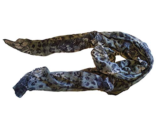 Fat-catz-copy-catz Large Soft light weight wild leopard face spots animal print ladies fashion shawl scarf sarong