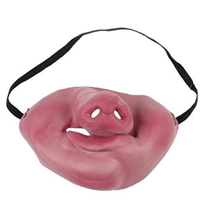 Halloween Scary Party Clown Latex Mask Cosplay Half Face Costume(Pig Nose)