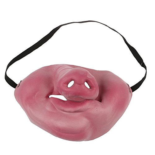 Halloween Scary Party Clown Latex Mask Cosplay Half Face Costume(Pig Nose)